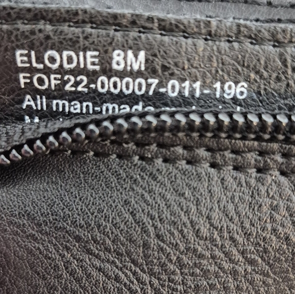 Frye and Co. Elodie Black Faux Leather Side Zip Combat / Moto Boot - Size 8 - Picture 14 of 15